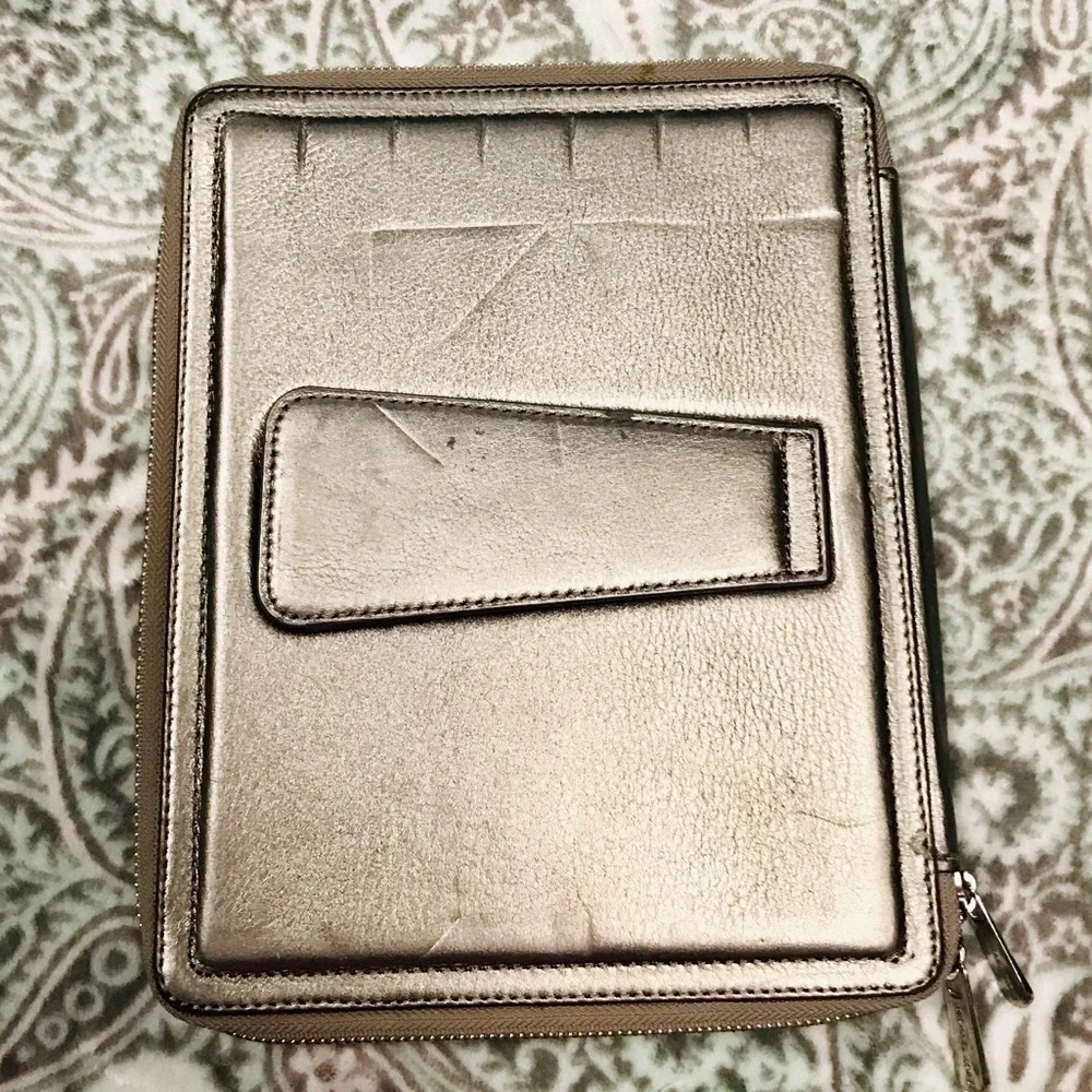 MICHAEL KORS Silver Tablet Folio Case